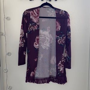 Cardigan Flower Sweater